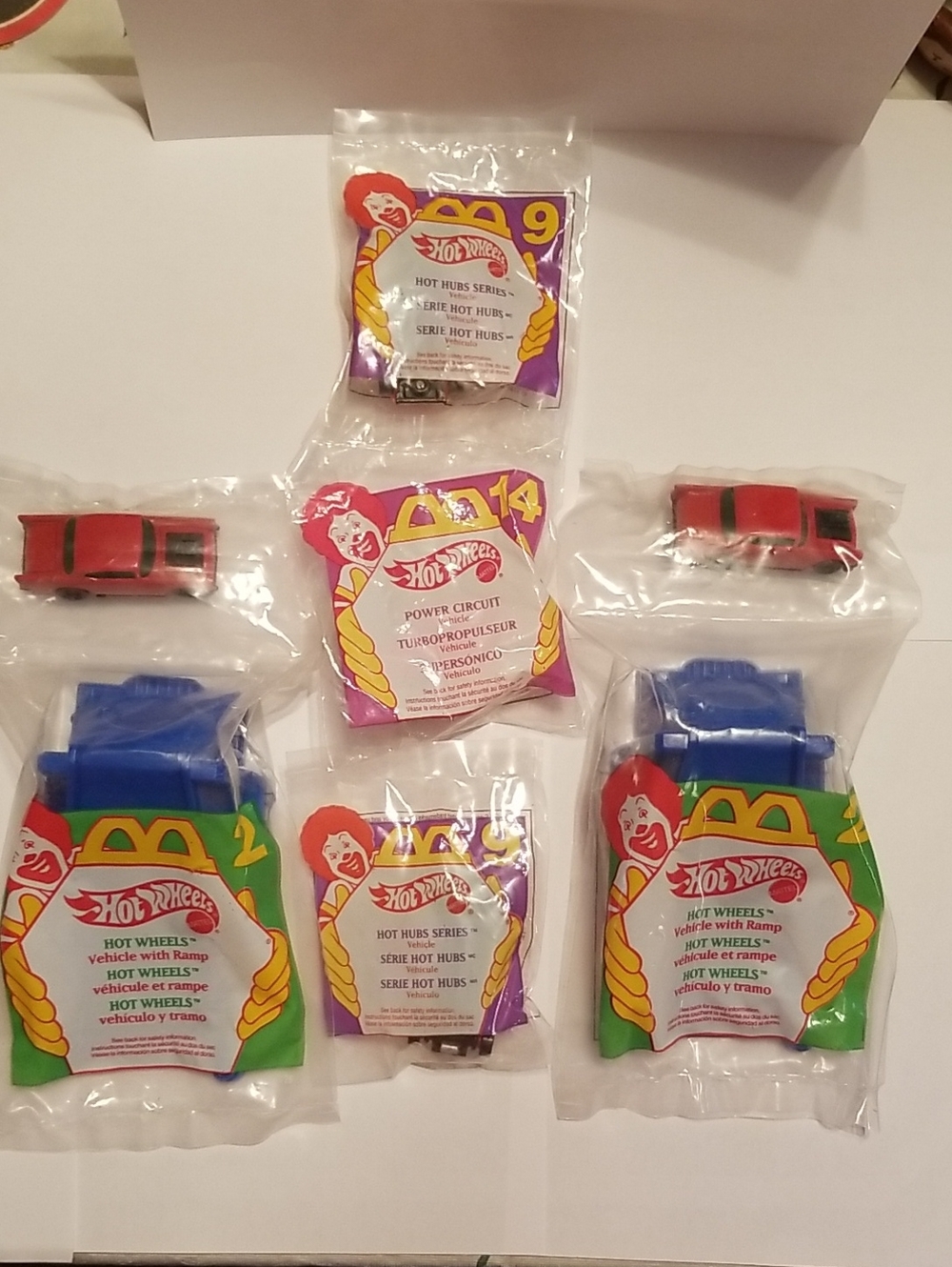 Vintage McDonald's Hot Wheels Toys Unopen